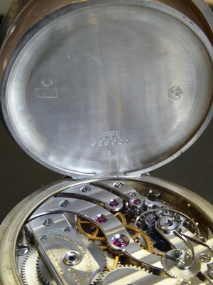 Lot 2237 - Patek Philippe: A Rare Silver Open Faced...