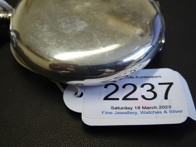 Lot 2237 - Patek Philippe: A Rare Silver Open Faced...