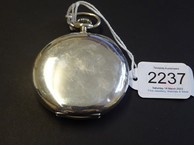 Lot 2237 - Patek Philippe: A Rare Silver Open Faced...