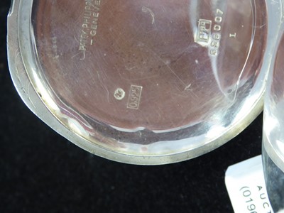 Lot 2237 - Patek Philippe: A Rare Silver Open Faced...