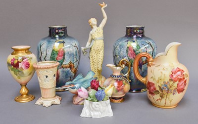 Lot 310 - A Royal Worcester Figure (restored) and Two...