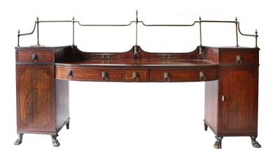 Lot 679 - An Egyptian Revival Mahogany, Ebony-Strung and...