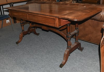 Lot 1103 - A George IV Mahogany Sofa Table, with two...