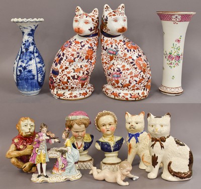 Lot 326 - Decorative Pottery and China, including:...