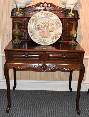 Lot 157 - An Early 20th Century Chinese Hardwood Desk...