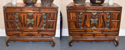 Lot 166 - A Pair of Early 20th Century Korean Elm and...