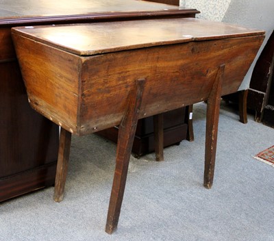 Lot 1299 - A Late 18th Century Elm Dough Bin, with...