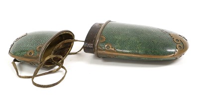 Lot 191 - A Brass-Mounted Shagreen Glasses Case, 19th...