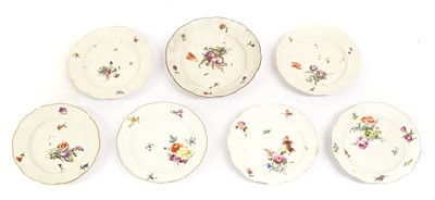 Lot 180 - A Pair of Meissen Porcelain Dinner Plates,...