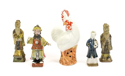 Lot 215 - A Chinese Porcelain Figure of a Cockerel, 19th...