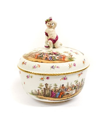 Lot 179 - A Berlin Porcelain Punch Bowl and Cover, late...