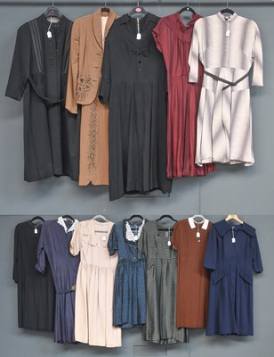 Lot 2066 - Circa 1940s and 1950s Day Dresses, comprising...