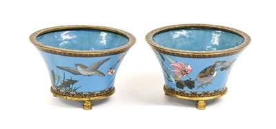 Lot 277 - A Pair of Japanese Cloisonne Cache Pots, Meiji...