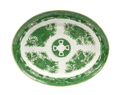 Lot 211 - A Chinese Porcelain Oval Platter, Jiaqing,...