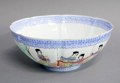 Lot 50 - A Chinese Eggshell Porcelain Lobed Bowl,...