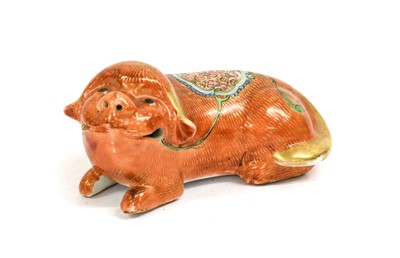 Lot 242 - A Cantonese Porcelain Figure of a Lion Dog,...