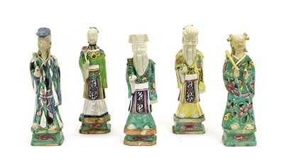 Lot 278 - A Set of Five Chinese Porcelain Figures of...