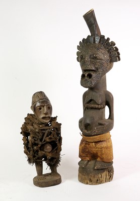 Lot 226 - A Songye Power Figure (Nkisi), DRC, carved as...