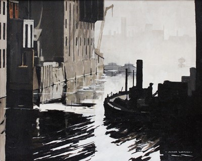 Lot 1061 - Anna Watson (20th/21st century) Canal scene...