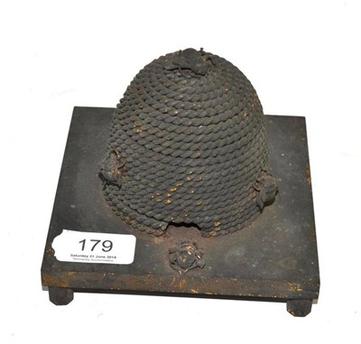 Lot 179 - A Victorian beehive inkwell