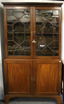 Lot 697 - A George III Astragal Glazed Mahogany Bookcase,...