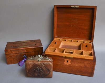 Lot 295 - A Victorian Mahogany Sewing Box