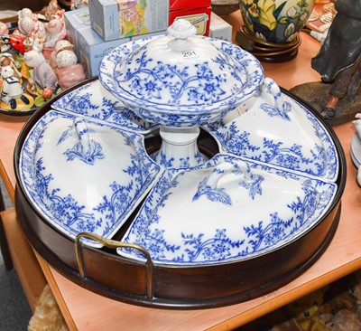 Lot 291 - A New Stone China Blue and White Supper Set,...