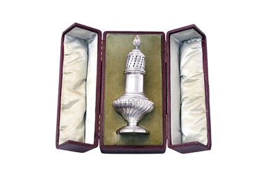 Lot 2109 - A Cased Victorian Silver Caster