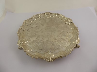 Lot 2116 - A Victorian Silver Waiter