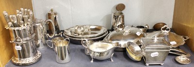 Lot 201 - A Collection of Assorted Silver Plate,...