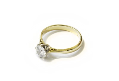 Lot 163 - A Diamond Solitaire Ring, the round brilliant...