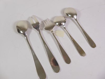 Lot 2100 - A Set of Five Norwegian Silver Serving-Implements