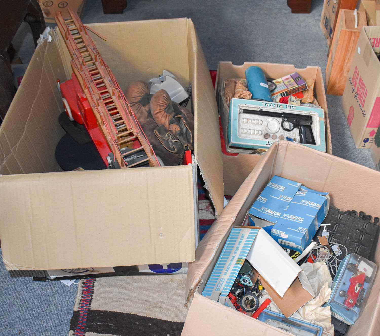 Lot 408 - Three Boxes of Various Toys, including a...