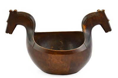 Lot 395 - A Norwegian Kasa or Ale Bowl, dated 1874, of...