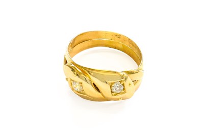 Lot 336 - An 18 Carat Gold Diamond Snake Motif Ring,...