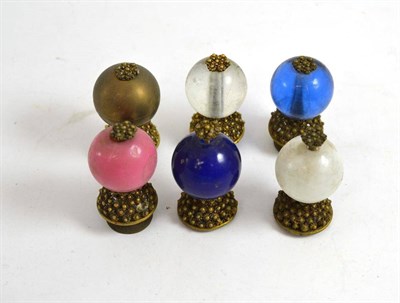 Lot 220 - Six Chinese Mandarin hat finials