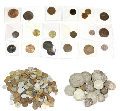 Lot 528 - Mixed Silver and Base Metal Foreign Coinage,...