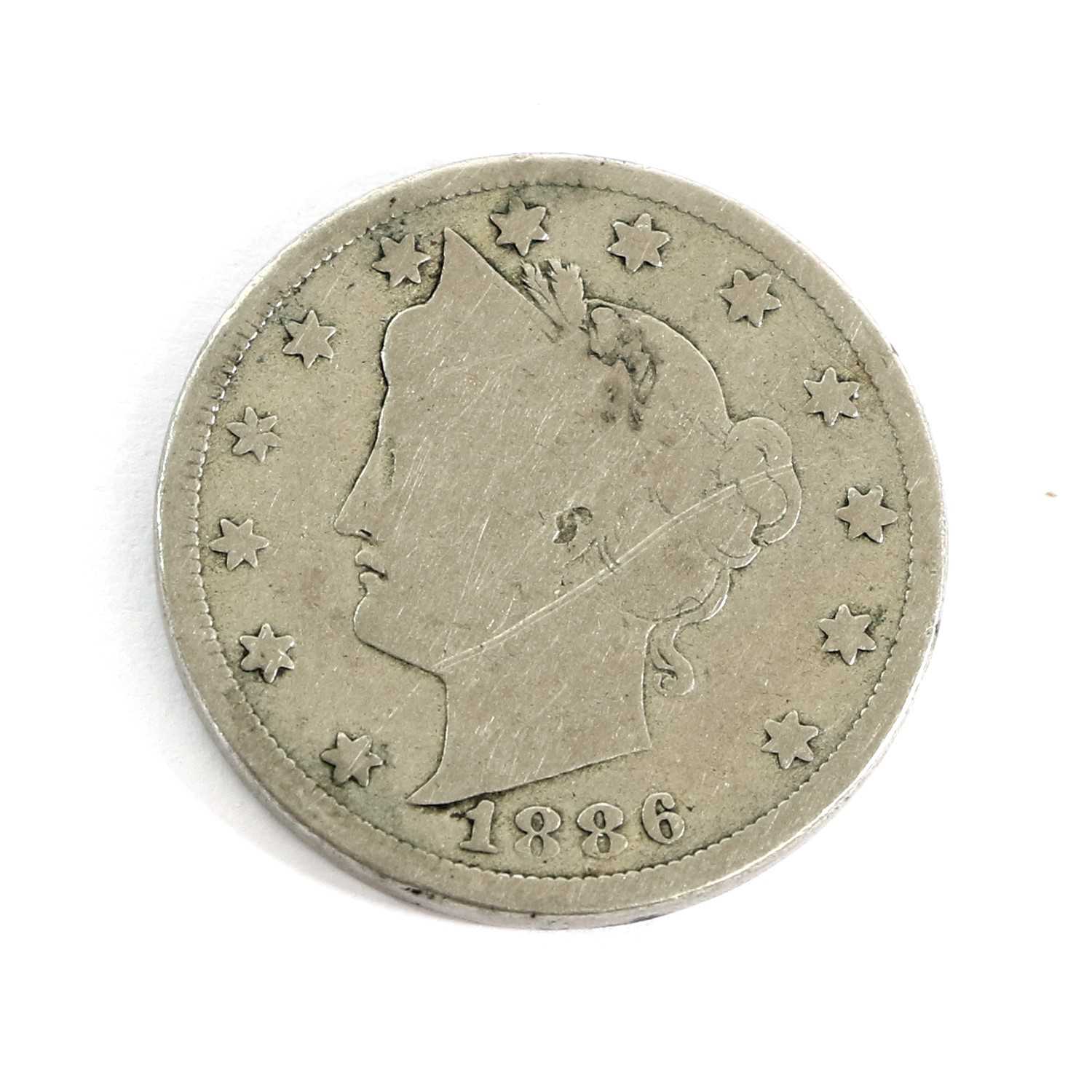Lot 54 - USA, 'Liberty' Nickel (5 Cents) 1886 (21mm,...