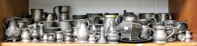 Lot 65 - A Collection of 18th Century and Later Pewter,...