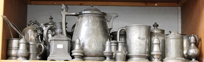 Lot 71 - A Collection of 18th Century and Later Pewter,...