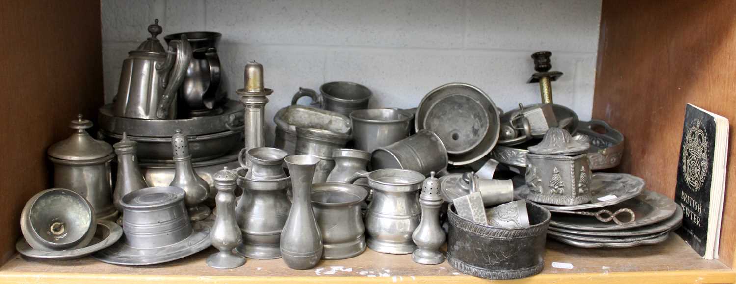 Lot 73 - A Collection of Pewter Items, to include:...