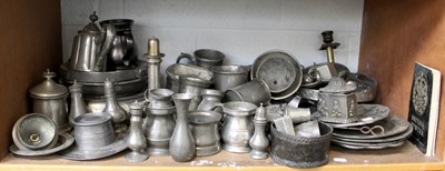 Lot 73 - A Collection of Pewter Items, to...