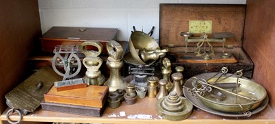 Lot 74 - A Collection of Scales and Balances, including:...