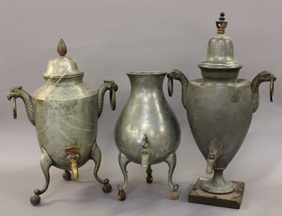 Lot 125 - A Collection of Various Antique Pewter Hollow...