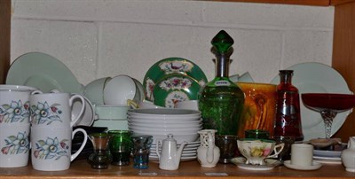 Lot 230 - Large accumulation of china, coloured glassware, souvenir china etc