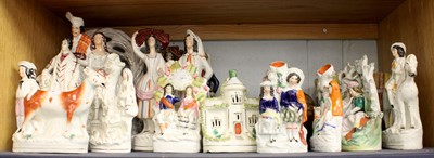 Lot 27 - A Collection of Victorian Staffordshire...