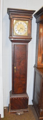 Lot 1344 - A Painted Pine Thirty Hour Longcase Clock,...