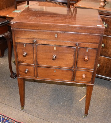 Lot 1378 - A 19th Century Mahogany Campaign Writing Table,...