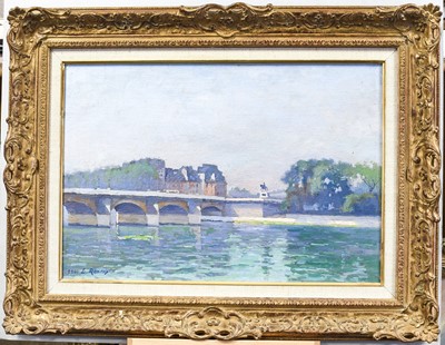 Lot 1018 - Ernest Renoux (1863-1932) French "Le Pont Neuf...