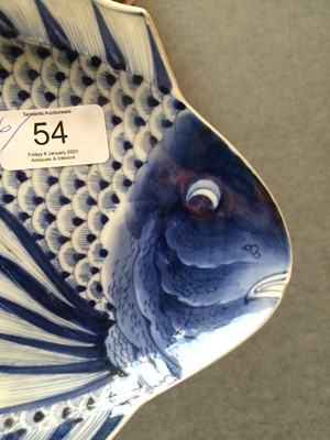 Lot 54 - A Set of Six Arita Porcelain Fish Dishes,...